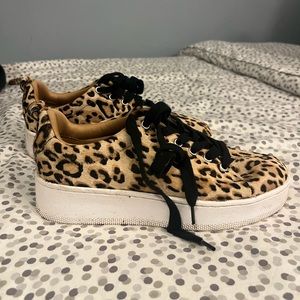 Halogen Cheetah Print Tennis Shoes